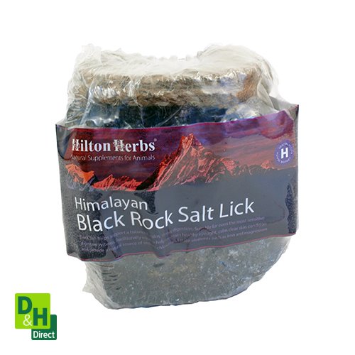 Himalayan Black Rock Salt Lick 1kg D&H Direct